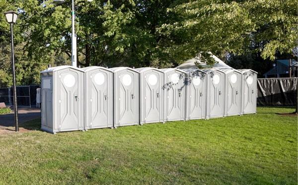 our special event portable toilets can accommodate up to several hundred people depending on the number of restrooms rented